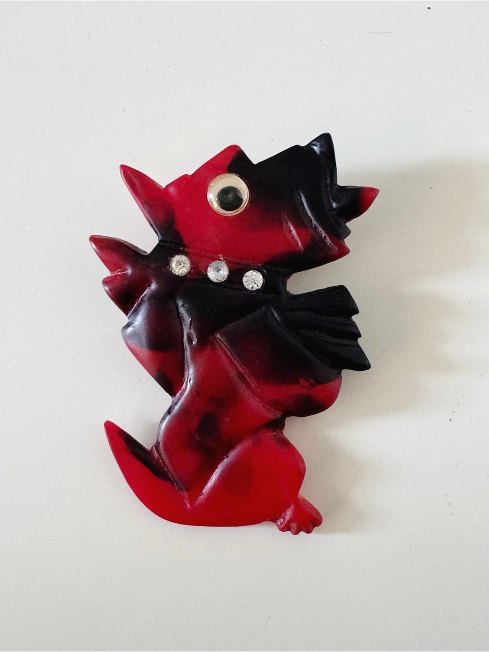Vintage Scottie Dog Brooch • NIB• Aquarius Cocktail